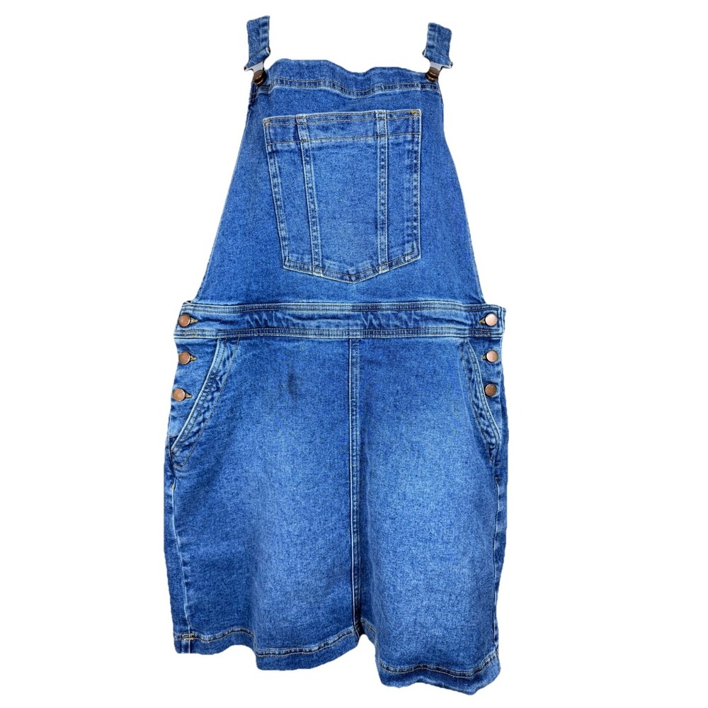 Boden Denim Overall Dress 18 US‎ 14 Blue Jean Pinafore Cottagecore Farmhouse